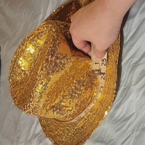 🎁 Gold Sequined Fedora